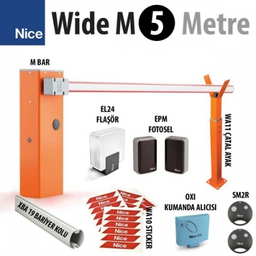 Nice Bariyer wide Serisi m 5mt Bariyer Sistemi