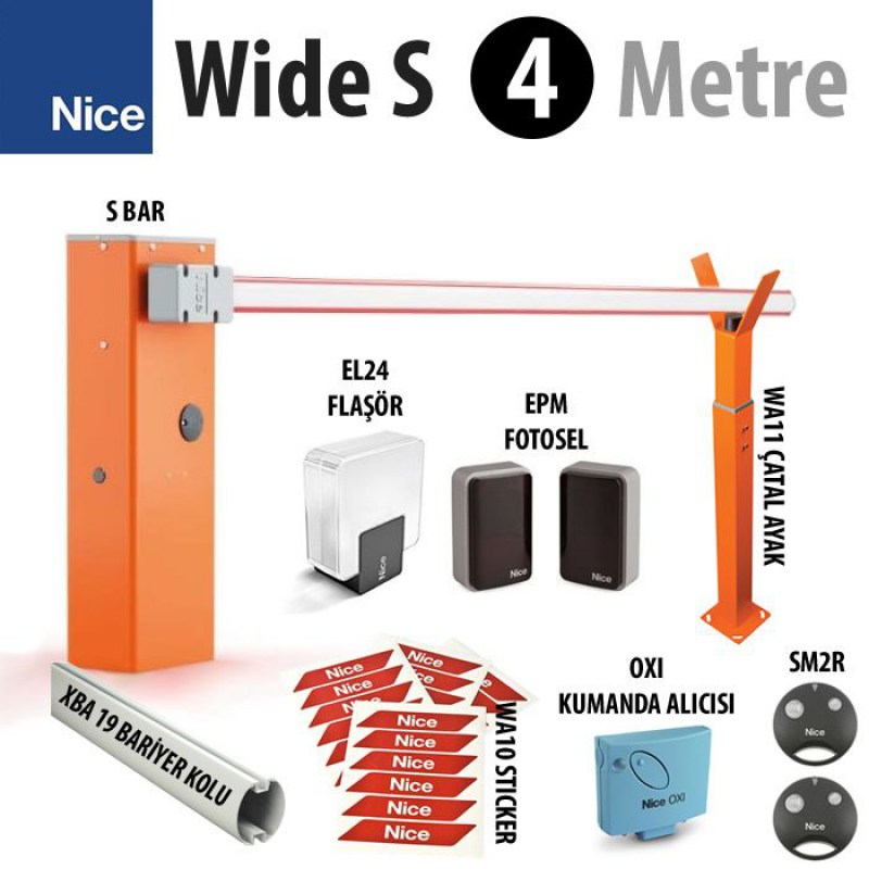 Nice Wide S 4mt bariyer sistemi